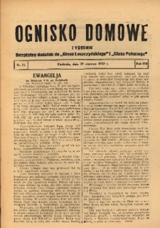 Ognisko Domowe: bezpłatny dodatek do "Głosu Leszczyńskiego" i „Głosu Polskiego” 1932.06.19 R.8 Nr25