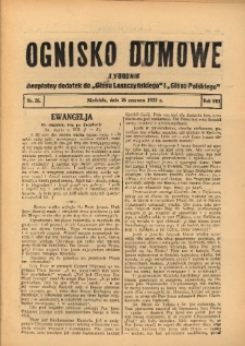 Ognisko Domowe: bezpłatny dodatek do "Głosu Leszczyńskiego" i „Głosu Polskiego” 1932.06.26 R.8 Nr26