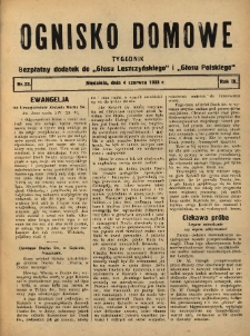 Ognisko Domowe: bezpłatny dodatek do "Głosu Leszczyńskiego" i „Głosu Polskiego” 1933.06.04 R.9 Nr23