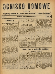 Ognisko Domowe: bezpłatny dodatek do "Głosu Leszczyńskiego" i „Głosu Polskiego” 1933.11.26 R.9 Nr48