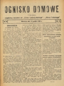 Ognisko Domowe: bezpłatny dodatek do "Głosu Leszczyńskiego" i &bdquo;Głosu Polskiego&rdquo; 1933.12.10 R.9 Nr50