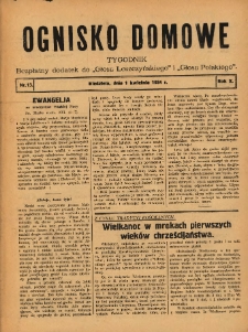Ognisko Domowe: bezpłatny dodatek do "Głosu Leszczyńskiego" i &bdquo;Głosu Polskiego&rdquo; 1934.04.01 R.10 Nr13
