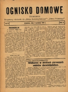 Ognisko Domowe: bezpłatny dodatek do "Głosu Leszczyńskiego" i „Głosu Polskiego” 1934.04.01 R.10 Nr13
