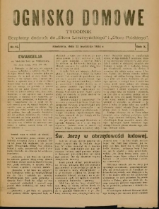 Ognisko Domowe: bezpłatny dodatek do "Głosu Leszczyńskiego" i „Głosu Polskiego” 1934.04.22 R.10 Nr16