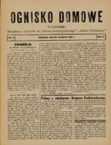 Ognisko Domowe: bezpłatny dodatek do "Głosu Leszczyńskiego" i „Głosu Polskiego” 1934.04.29 R.10 Nr17