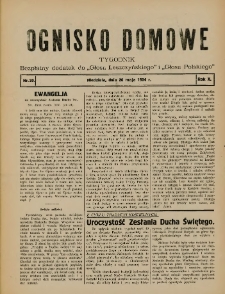 Ognisko Domowe: bezpłatny dodatek do "Głosu Leszczyńskiego" i „Głosu Polskiego” 1934.05.20 R.10 Nr20