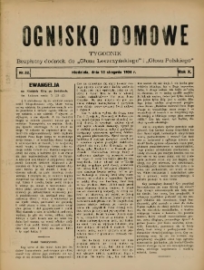 Ognisko Domowe: bezpłatny dodatek do "Głosu Leszczyńskiego" i „Głosu Polskiego” 1934.08.12 R.10 Nr32