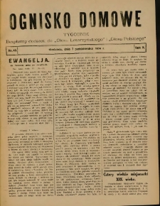 Ognisko Domowe: bezpłatny dodatek do "Głosu Leszczyńskiego" i &bdquo;Głosu Polskiego&rdquo; 1934.10.07 R.10 Nr40