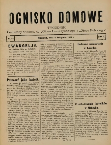 Ognisko Domowe: bezpłatny dodatek do "Głosu Leszczyńskiego" i &bdquo;Głosu Polskiego&rdquo; 1934.11.04 R.10 Nr44