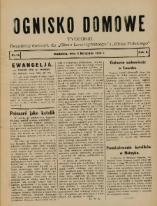 Ognisko Domowe: bezpłatny dodatek do "Głosu Leszczyńskiego" i „Głosu Polskiego” 1934.11.04 R.10 Nr44