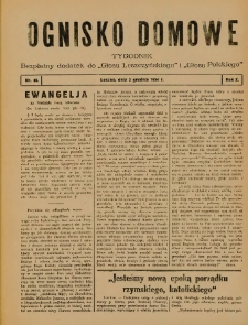 Ognisko Domowe: bezpłatny dodatek do "Głosu Leszczyńskiego" i &bdquo;Głosu Polskiego&rdquo; 1934.12.02 R.10 Nr48