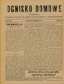 Ognisko Domowe: bezpłatny dodatek do "Głosu Leszczyńskiego" i „Głosu Polskiego” 1934.12.02 R.10 Nr48