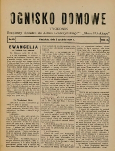 Ognisko Domowe: bezpłatny dodatek do "Głosu Leszczyńskiego" i &bdquo;Głosu Polskiego&rdquo; 1934.12.09 R.10 Nr49