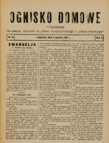 Ognisko Domowe: bezpłatny dodatek do "Głosu Leszczyńskiego" i „Głosu Polskiego” 1934.12.09 R.10 Nr49
