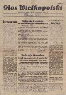 Głos Wielkopolski. 1945.02.16 R.1 nr1