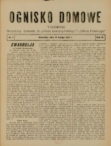 Ognisko Domowe: bezpłatny dodatek do "Głosu Leszczyńskiego" i &bdquo;Głosu Polskiego&rdquo; 1935.02.17 R.11 Nr7