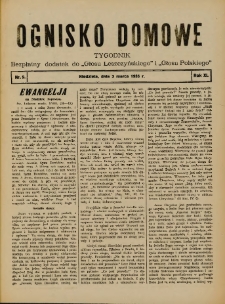 Ognisko Domowe: bezpłatny dodatek do "Głosu Leszczyńskiego" i &bdquo;Głosu Polskiego&rdquo; 1935.03.03 R.11 Nr9