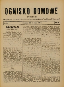 Ognisko Domowe: bezpłatny dodatek do "Głosu Leszczyńskiego" i &bdquo;Głosu Polskiego&rdquo; 1935.03.31 R.11 Nr13