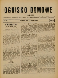 Ognisko Domowe: bezpłatny dodatek do "Głosu Leszczyńskiego" i „Głosu Polskiego” 1935.03.31 R.11 Nr13