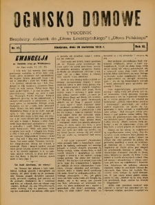 Ognisko Domowe: bezpłatny dodatek do "Głosu Leszczyńskiego" i &bdquo;Głosu Polskiego&rdquo; 1935.04.28 R.11 Nr17
