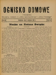 Ognisko Domowe: bezpłatny dodatek do "Głosu Leszczyńskiego" i „Głosu Polskiego” 1935.06.09 R.11 Nr23