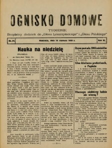 Ognisko Domowe: bezpłatny dodatek do "Głosu Leszczyńskiego" i &bdquo;Głosu Polskiego&rdquo; 1935.06.19 R.11 Nr24
