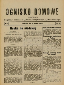 Ognisko Domowe: bezpłatny dodatek do "Głosu Leszczyńskiego" i „Głosu Polskiego” 1935.06.19 R.11 Nr24