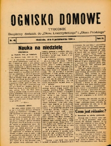 Ognisko Domowe: bezpłatny dodatek do "Głosu Leszczyńskiego" i „Głosu Polskiego” 1935.10.06 R.11 Nr40