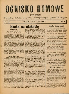 Ognisko Domowe: bezpłatny dodatek do "Głosu Leszczyńskiego" i &bdquo;Głosu Polskiego&rdquo; 1935.12.22 R.11 Nr51