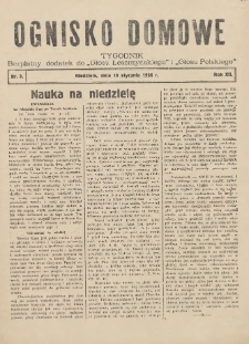 Ognisko Domowe: bezpłatny dodatek do "Głosu Leszczyńskiego" i &bdquo;Głosu Polskiego&rdquo; 1936.01.19 R.12 Nr3