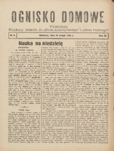 Ognisko Domowe: bezpłatny dodatek do "Głosu Leszczyńskiego" i &bdquo;Głosu Polskiego&rdquo; 1936.02.23 R.12 Nr8