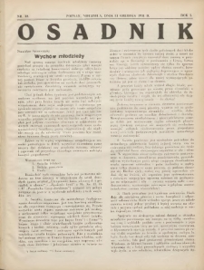 Osadnik. Dodatek do: Poradnik Gospodarski: pismo tygodniowe: organ kółek rolniczych w Wielkiem Księstwie Poznańskiem: organ kółek włościańsko-rolniczych w Wielkiem Księstwie Poznańskiem. 1931.12.13 R.1 Nr32