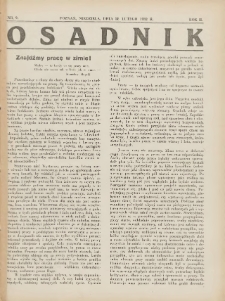 Osadnik. Dodatek do: Poradnik Gospodarski: pismo tygodniowe: organ k&oacute;łek rolniczych w Wielkiem Księstwie Poznańskiem: organ k&oacute;łek włościańsko-rolniczych w Wielkiem Księstwie Poznańskiem. 1932.02. R.2 Nr9