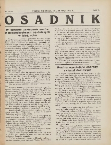 Osadnik. Dodatek do: Poradnik Gospodarski: pismo tygodniowe: organ k&oacute;łek rolniczych w Wielkiem Księstwie Poznańskiem: organ k&oacute;łek włościańsko-rolniczych w Wielkiem Księstwie Poznańskiem. 1932.05.29 R.2 Nr21/22