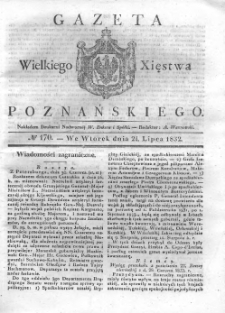 Gazeta Wielkiego Xięstwa Poznańskiego 1832.07.24 Nr170