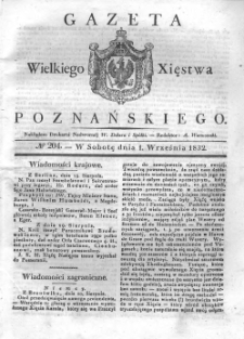 Gazeta Wielkiego Xięstwa Poznańskiego 1832.09.01 Nr204