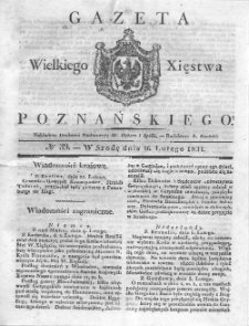 Gazeta Wielkiego Xięstwa Poznańskiego 1831.02.16 Nr39