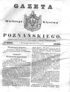 Gazeta Wielkiego Xięstwa Poznańskiego 1839.08.28 Nr200