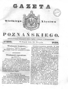 Gazeta Wielkiego Xięstwa Poznańskiego 1839.08.30 Nr202