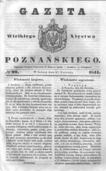 Gazeta Wielkiego Xięstwa Poznańskiego 1844.04.27 Nr99