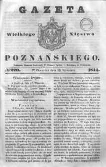 Gazeta Wielkiego Xięstwa Poznańskiego 1844.09.19 Nr220