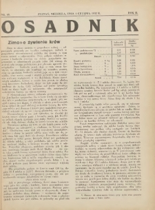 Osadnik. Dodatek do: Poradnik Gospodarski: pismo tygodniowe: organ kółek rolniczych w Wielkiem Księstwie Poznańskiem: organ kółek włościańsko-rolniczych w Wielkiem Księstwie Poznańskiem. 1932.12.04 R.2 Nr49