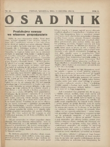Osadnik. Dodatek do: Poradnik Gospodarski: pismo tygodniowe: organ k&oacute;łek rolniczych w Wielkiem Księstwie Poznańskiem: organ k&oacute;łek włościańsko-rolniczych w Wielkiem Księstwie Poznańskiem. 1932.12.11 R.2 Nr50ik. Dodatek do: Poradnik Gospodarski: pismo tygodniowe: organ k&oacute;łek rolniczych w Wielkiem Księstwie Poznańskiem: organ k&oacute;łek włościańsko-rolniczych w Wielkiem Księstwie Poznańskiem. 1932.12.11 R.2 Nr50