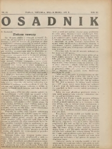 Osadnik. Dodatek do: Poradnik Gospodarski: pismo tygodniowe: organ kółek rolniczych w Wielkiem Księstwie Poznańskiem: organ kółek włościańsko-rolniczych w Wielkiem Księstwie Poznańskiem. 1932.03.26 R.3 Nr13