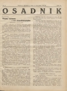 Osadnik. Dodatek do: Poradnik Gospodarski: pismo tygodniowe: organ kółek rolniczych w Wielkiem Księstwie Poznańskiem: organ kółek włościańsko-rolniczych w Wielkiem Księstwie Poznańskiem. 1934.01.14 R.4 Nr2