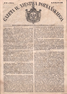 Gazeta Wielkiego Xięstwa Poznańskiego. 1849.01.13 Nr10