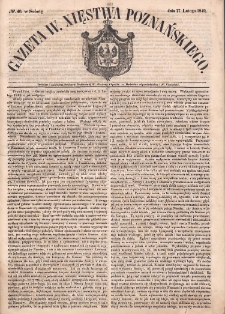 Gazeta Wielkiego Xięstwa Poznańskiego. 1849.02.17 Nr40