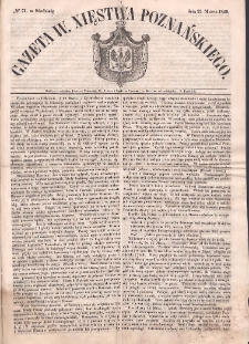 Gazeta Wielkiego Xięstwa Poznańskiego. 1849.03.25 Nr71