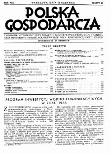 Program inwestycyj wodno-komunikacyjnych w roku 1938