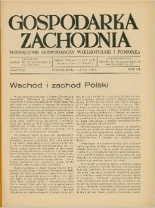 Gospodarka Zachodnia Rok 3 1939 zeszyt 38 (1 lipca 1939 r.)